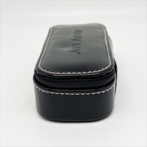 Vintage Mary Kay Black Patent Leather Lipstick Case with Mirror - Picture 3 of 8